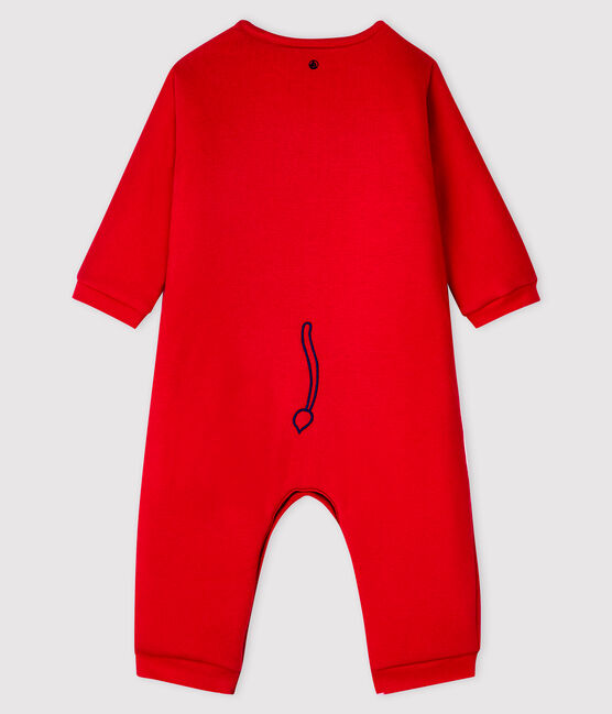 Mono largo de algodón para bebé niño/niña rojo TERKUIT