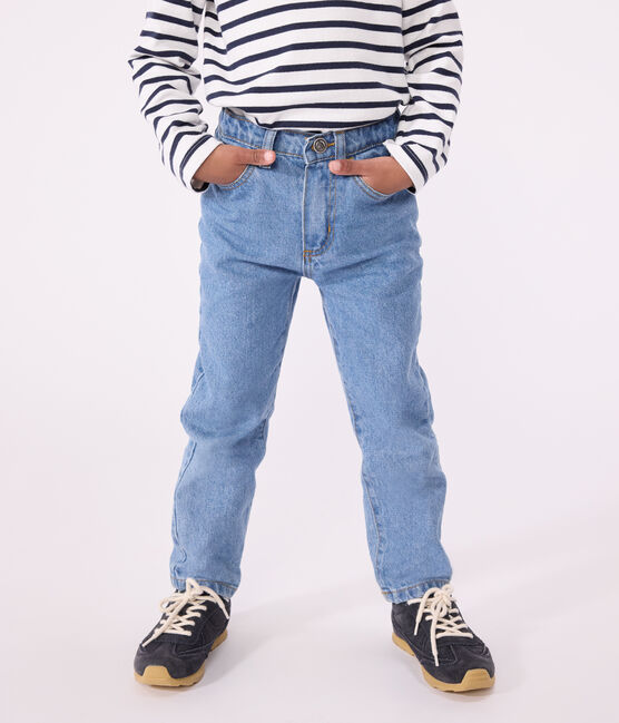 Pantalón recto de tejido denim para niño ULTRA BLEACH