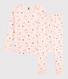 Pijama snugfit con estampado de princesas de niña de algodón