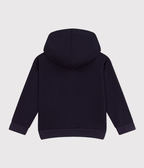 Sudadera con capucha y cremallera para niño azul SMOKING