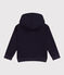 Sudadera con capucha y cremallera para niño azul SMOKING
