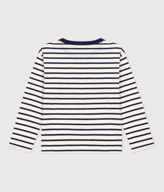 Camiseta de algodón de manga larga de niño blanco AVALANCHE/ MEDIEVAL