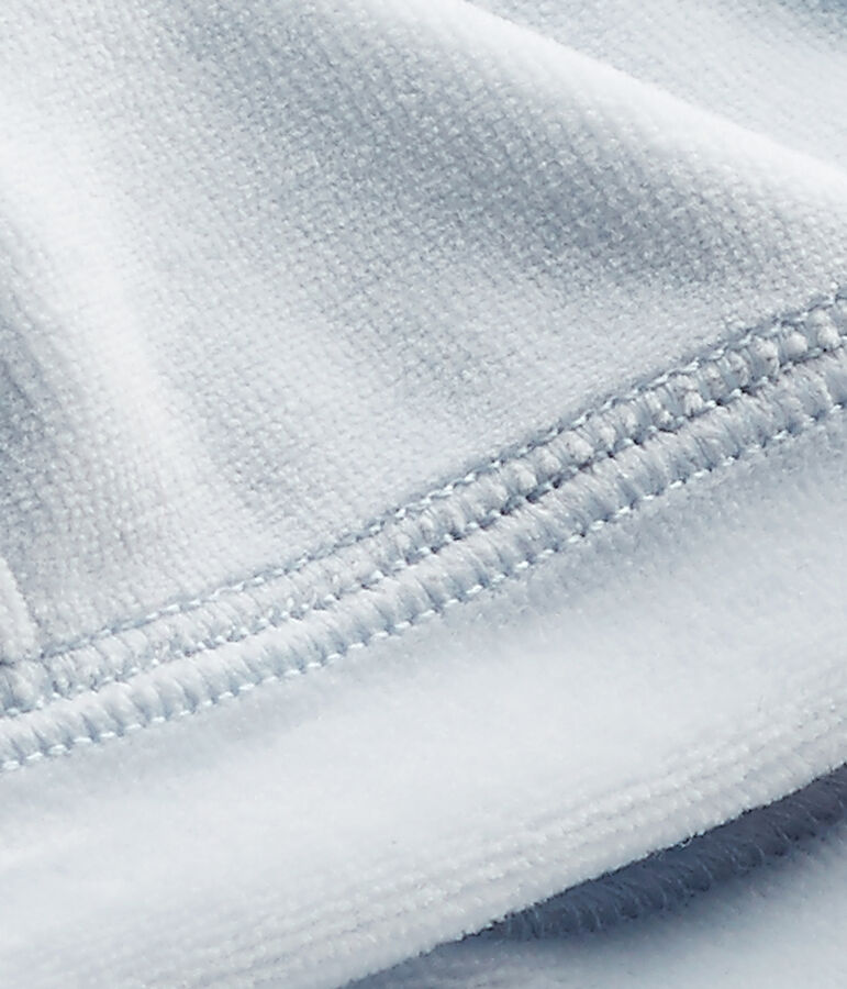 Gorro de nacimiento en terciopelo para beb&eacute; unisex azul FRAICHEUR