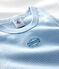 Lote de 2 camisetas de tirantes de mil rayas azules de algodón ecológico de niño variante 1