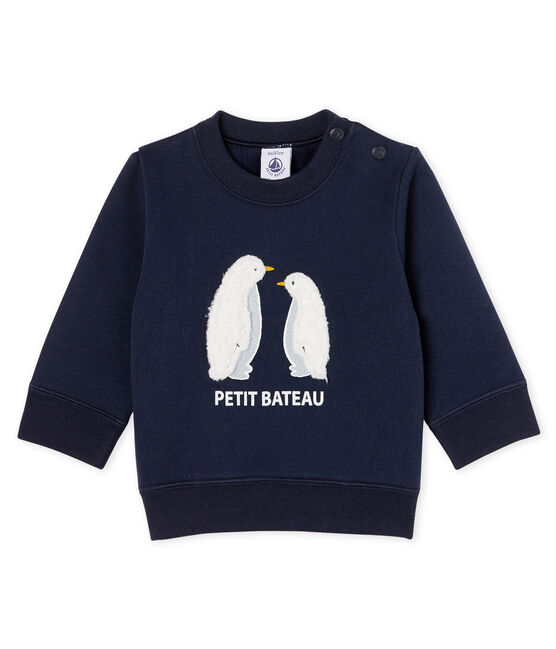 Sudadera de muletón para bebé niño azul SMOKING CN