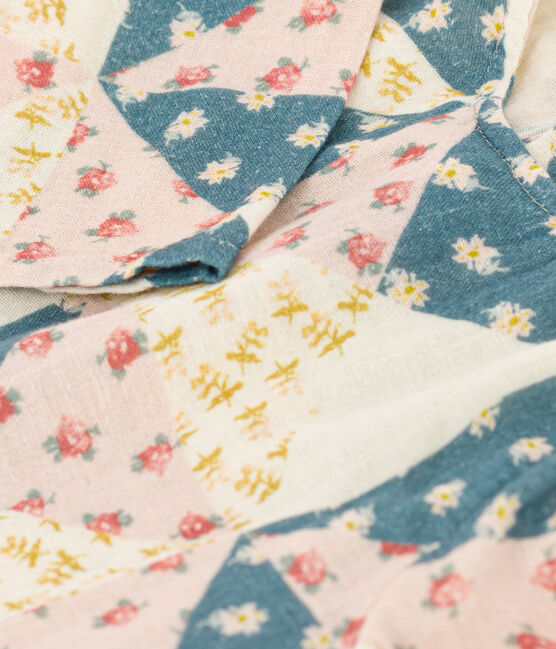 Blusa de manga larga de gasa de algodón para bebé blanco AVALANCHE/ MULTICO