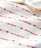 Pijama enterizo con Petit Bateau Je T'aime de jacquard de bebé niña blanco MARSHMALLOW/rojo TERKUIT