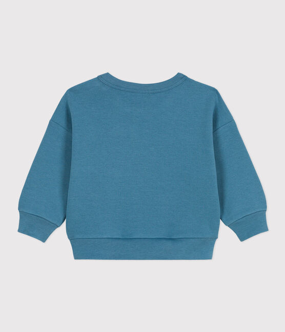 Sudadera de muletón ligero para bebé azul LAVIS
