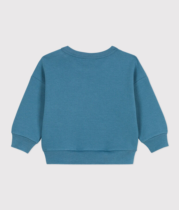 Sudadera de mulet&oacute;n ligero para beb&eacute; azul