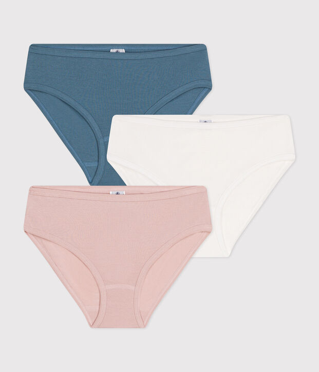 Juego de 3 braguitas de mujer de algod&oacute;n multicolor