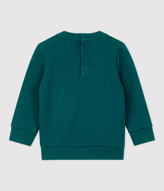 Sudadera de muletón de bebé. verde PINEDE
