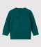 Sudadera de muletón de bebé. verde PINEDE