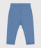 Pantalón de felpa para bebé azul BEACH
