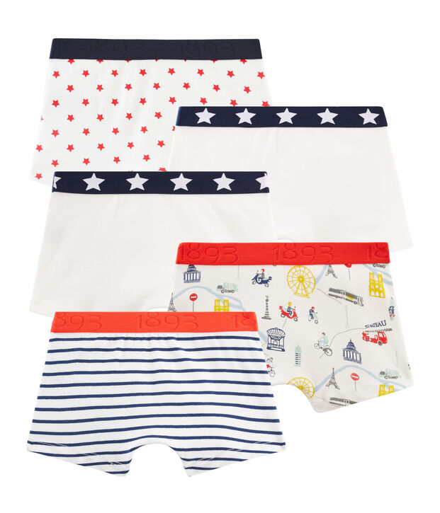 Lote de 5 b&oacute;xers para ni&ntilde;o multicolor