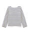 Camiseta de niña beige COQUILLE/azul SMOKING