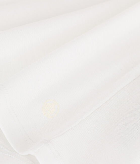 Camiseta L'ICONIQUE de algodón de punto «cocotte» para mujer blanco ECUME