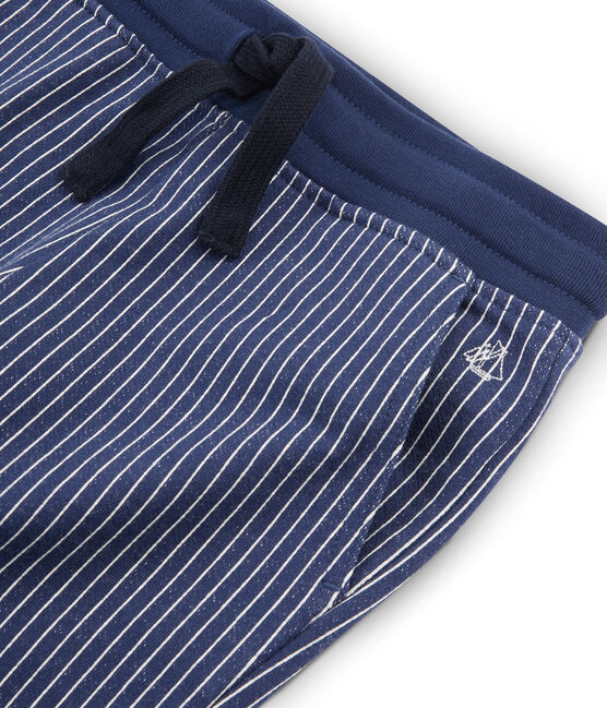 Pantalón de malla para niño azul SMOKING/blanco MARSHMALLOW