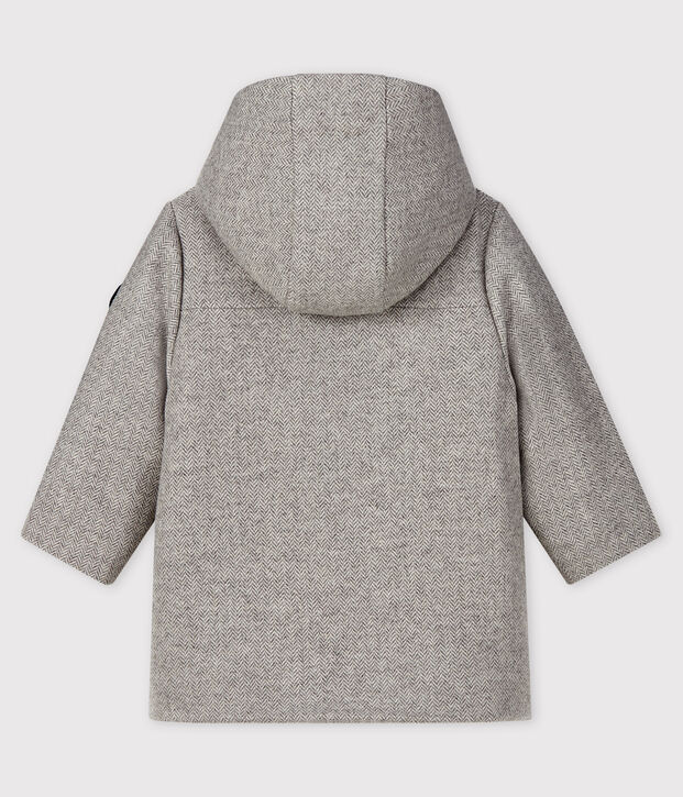 Abrigo de lana para beb&eacute; ni&ntilde;o gris