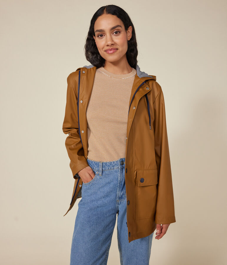 Chubasquero emblem&aacute;tico unisex marron