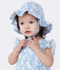 Capelina de popelina con estampado para bebé niña