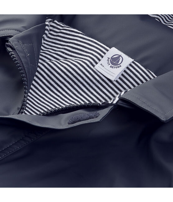 Chubasquero emblemático para bebé unisex azul SMOKING