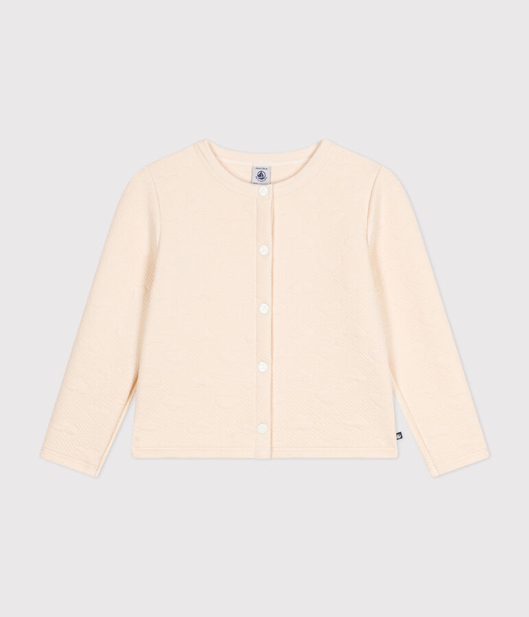 C&aacute;rdigan de t&uacute;bico para ni&ntilde;a crudo