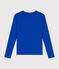 Camiseta L'ICONIQUE de algodón con cuello redondo para mujer azul CALVIN