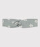 Bandeau bébé en gaze de coton imprimé fleurs azul PAUL/blanco MARSHMALLOW