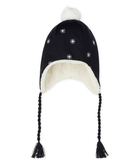 Gorro peruano para bebé niño forrado de sherpa azul SMOKING