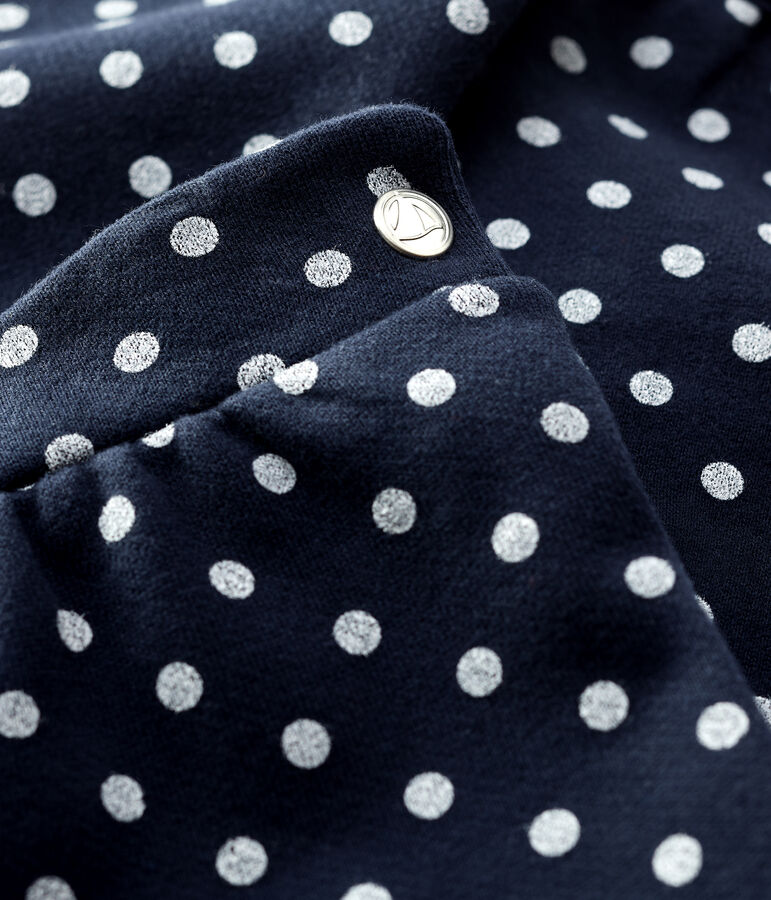 Pantal&oacute;n de mulet&oacute;n de beb&eacute;. azul/blanco