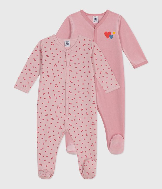 Juego de pijamas de algod&oacute;n estampado para beb&eacute; multicolor