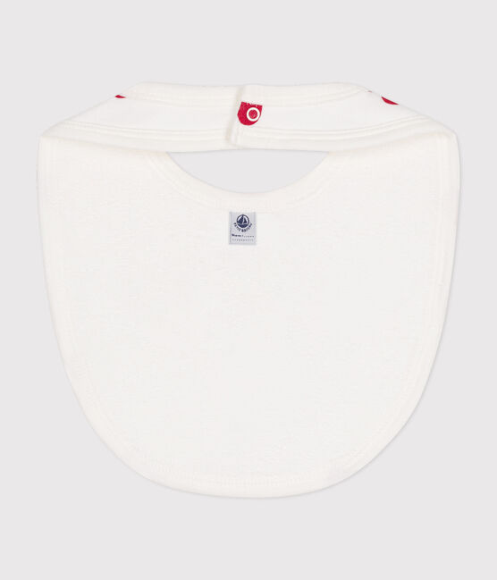 Babero para bebé blanco MARSHMALLOW/rojo TERKUIT