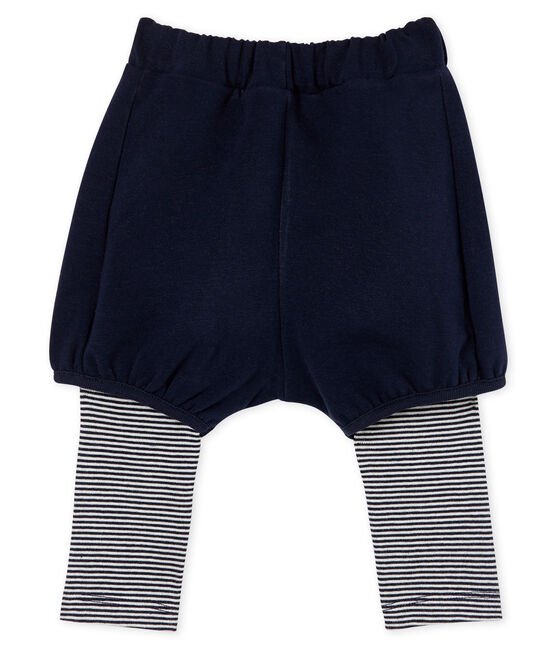 Leggings con shorts para bebé niña azul SMOKING/blanco MARSHMALLOW CN