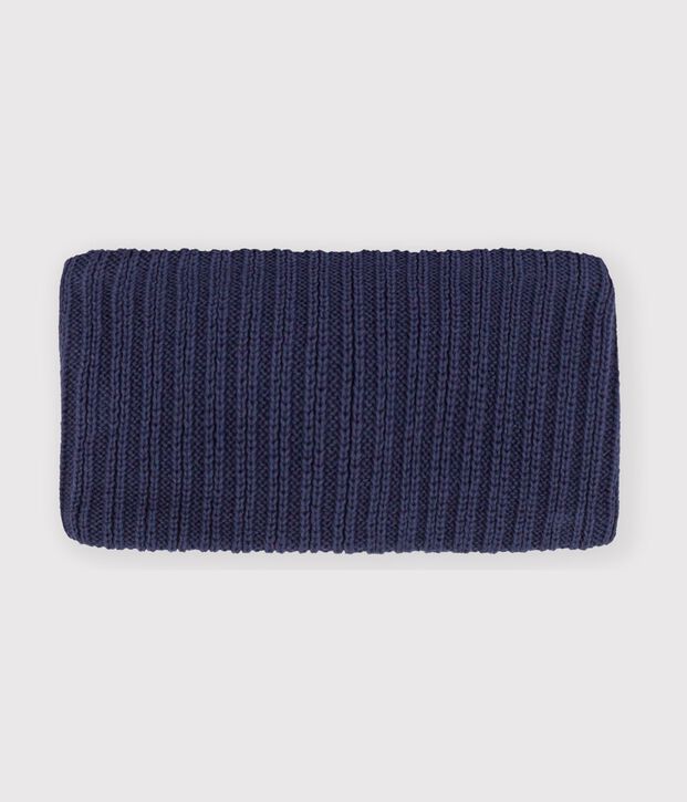 Braga de cuello lisa de punto tricotado con forro polar para beb&eacute; SMOKING