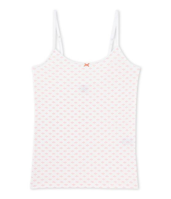 Camiseta de tirantes estampada para chica blanco ECUME/rosa VENUS/ MULTICO
