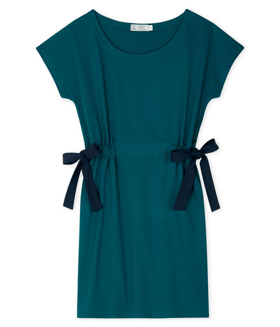 Vestido manga corta para mujer verde PINEDE