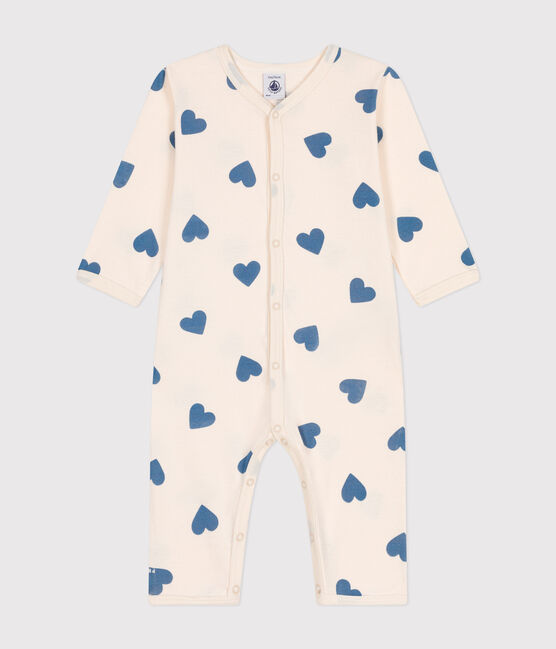 Pijama sin pies de algodón con estampado para bebé azul AVALANCHE/ BEACH