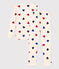 Pijama snugfit de algodón con corazón para niña blanco AVALANCHE/ MULTICO