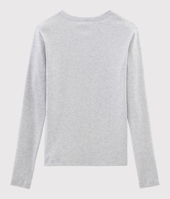 Camiseta icónica con cuello redondo para mujer gris BELUGA CHINE