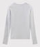 Camiseta icónica con cuello redondo para mujer gris BELUGA CHINE