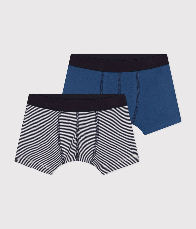 Juego de 2 b&oacute;xers infantiles de algod&oacute;n multicolor