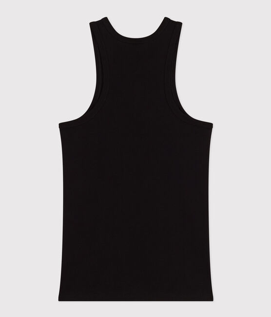 Camiseta sin mangas de algodón para mujer negro BLACK
