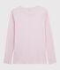 Camiseta de lana y algodón para mujer