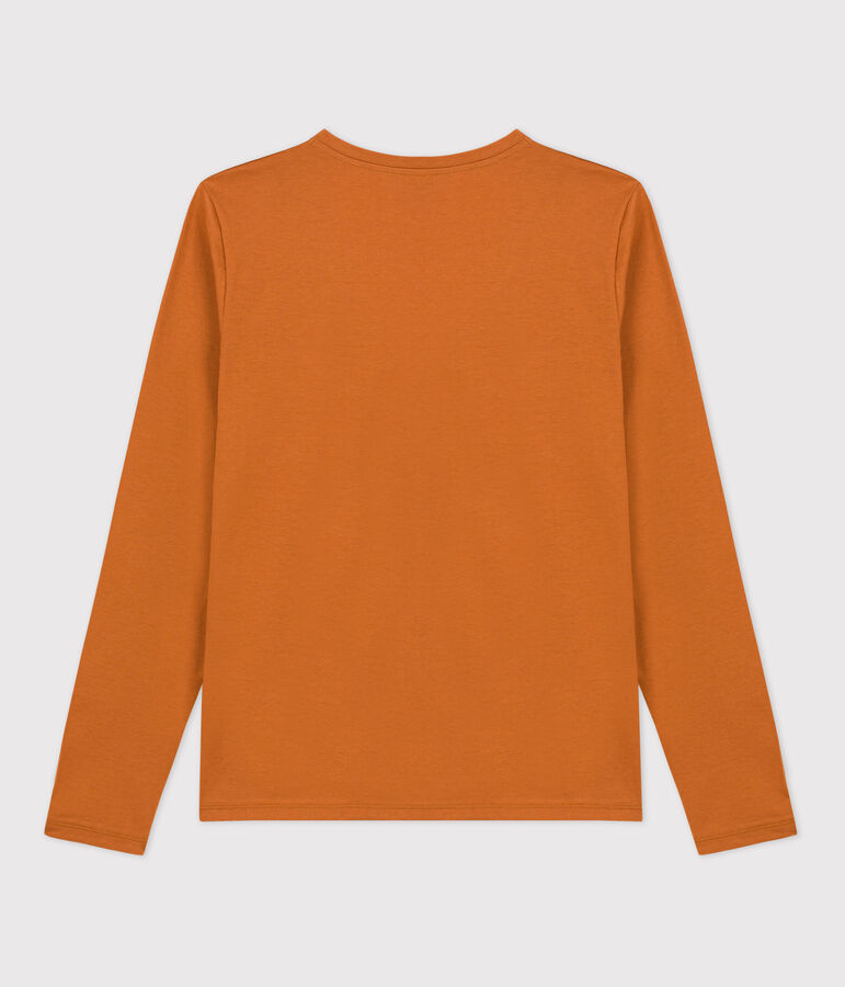 Camiseta de algod&oacute;n Le Droit con cuello de pico para mujer marron ECUREUIL