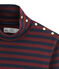 Camiseta de cuello alto para mujer azul SMOKING/rojo OGRE