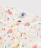 Pijama corto con estampado de frutas de verano de niña de algodón ecológico blanco MARSHMALLOW/blanco MULTICO