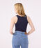 Camiseta sin mangas Iconique de algodón para mujer azul SMOKING