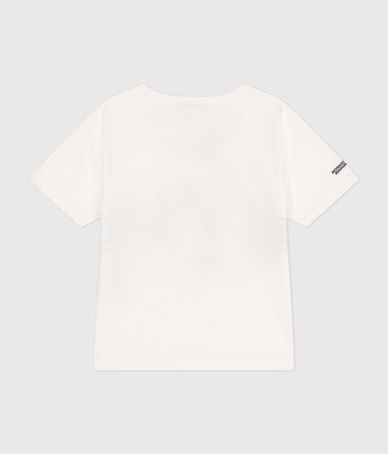 Camiseta infantil Monsieur Madame de algodón blanco MARSHMALLOW