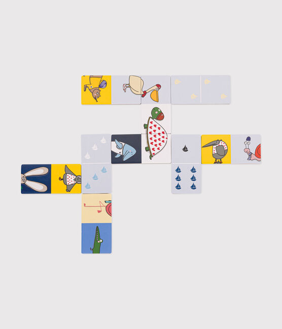 Juego de dominó y rompecabezas – Djeco x Petit Bateau variante 1