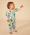 Pijama sin pies de algodón con estampado de París para bebé blanco MARSHMALLOW/azul MEDIEVAL
